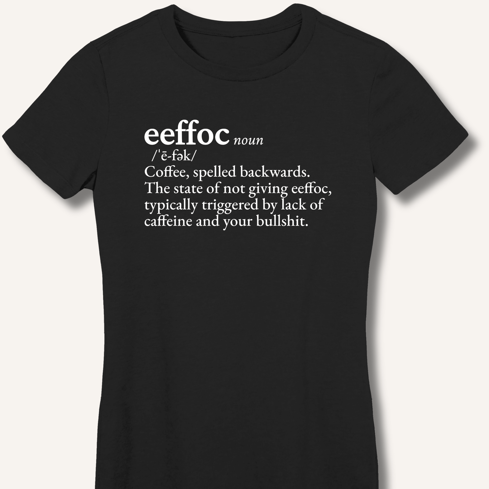 T-Shirt S / Black Eeffoc Definition Fitted T-Shirt