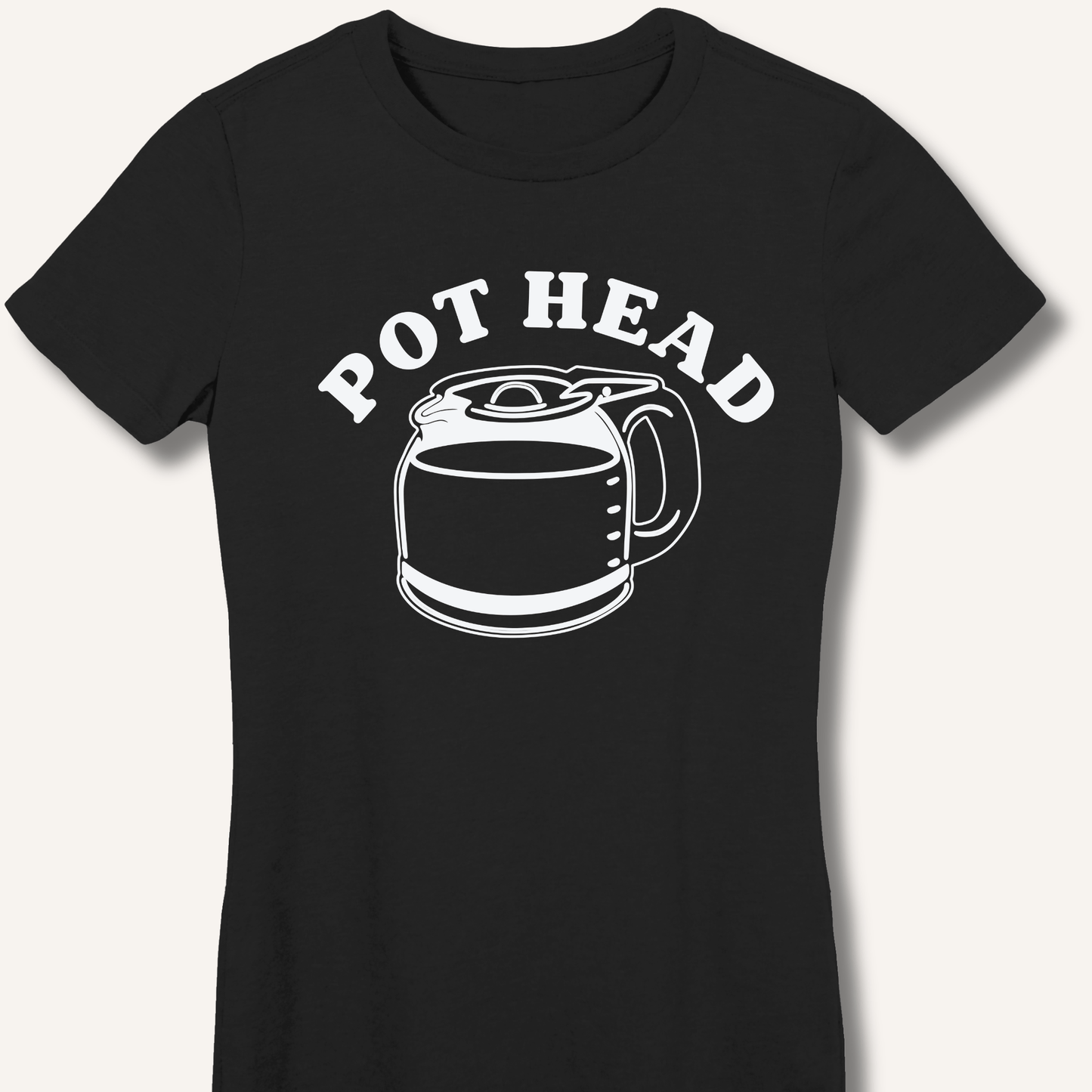T-Shirt S / Black Pot Head Fitted T-Shirt