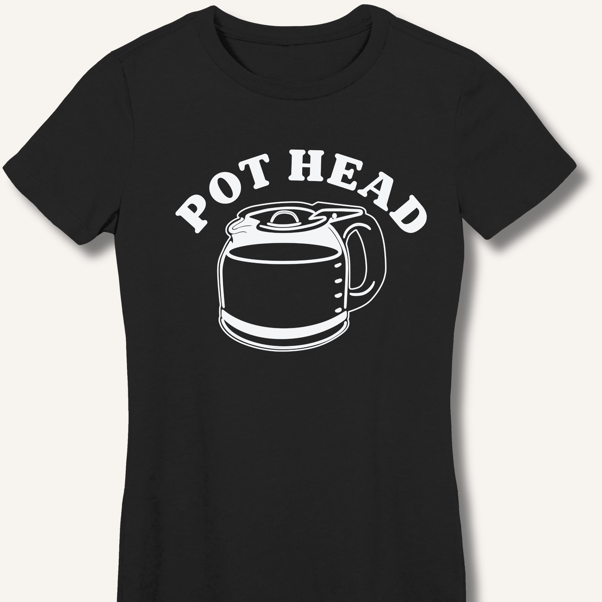 T-Shirt S / Black Pot Head Fitted T-Shirt