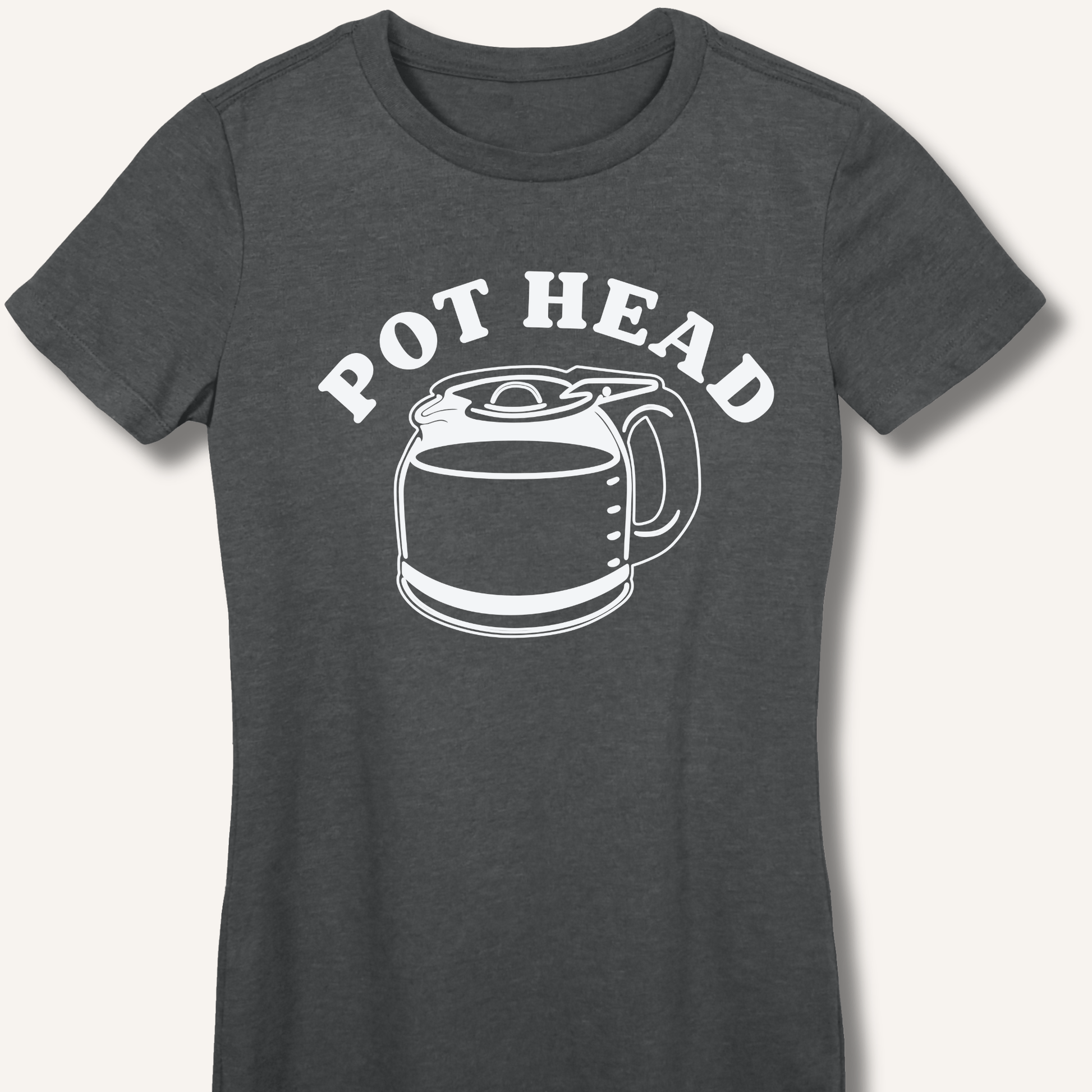 T-Shirt S / Dark Heather Pot Head Fitted T-Shirt