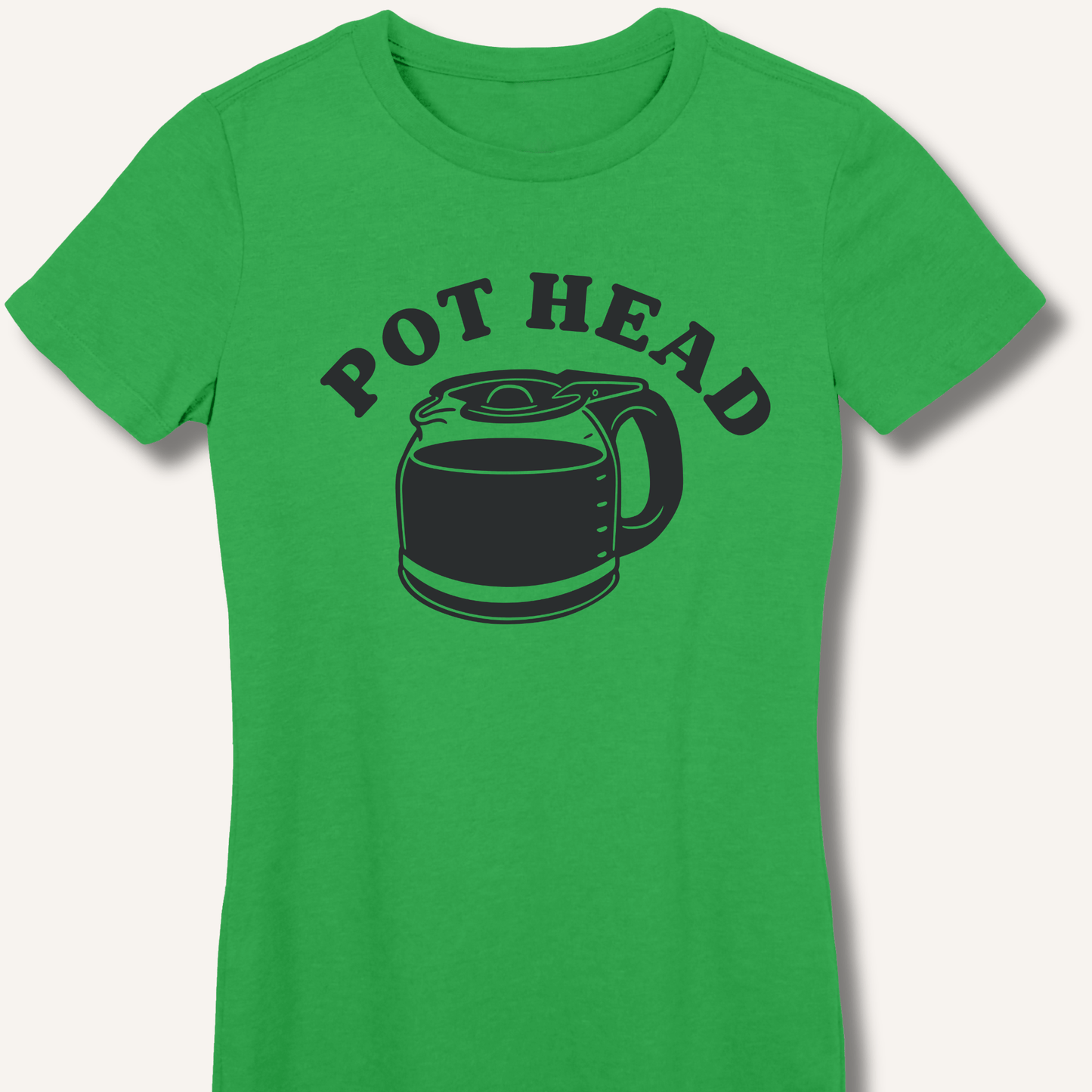 T-Shirt S / Irish Green Pot Head Fitted T-Shirt