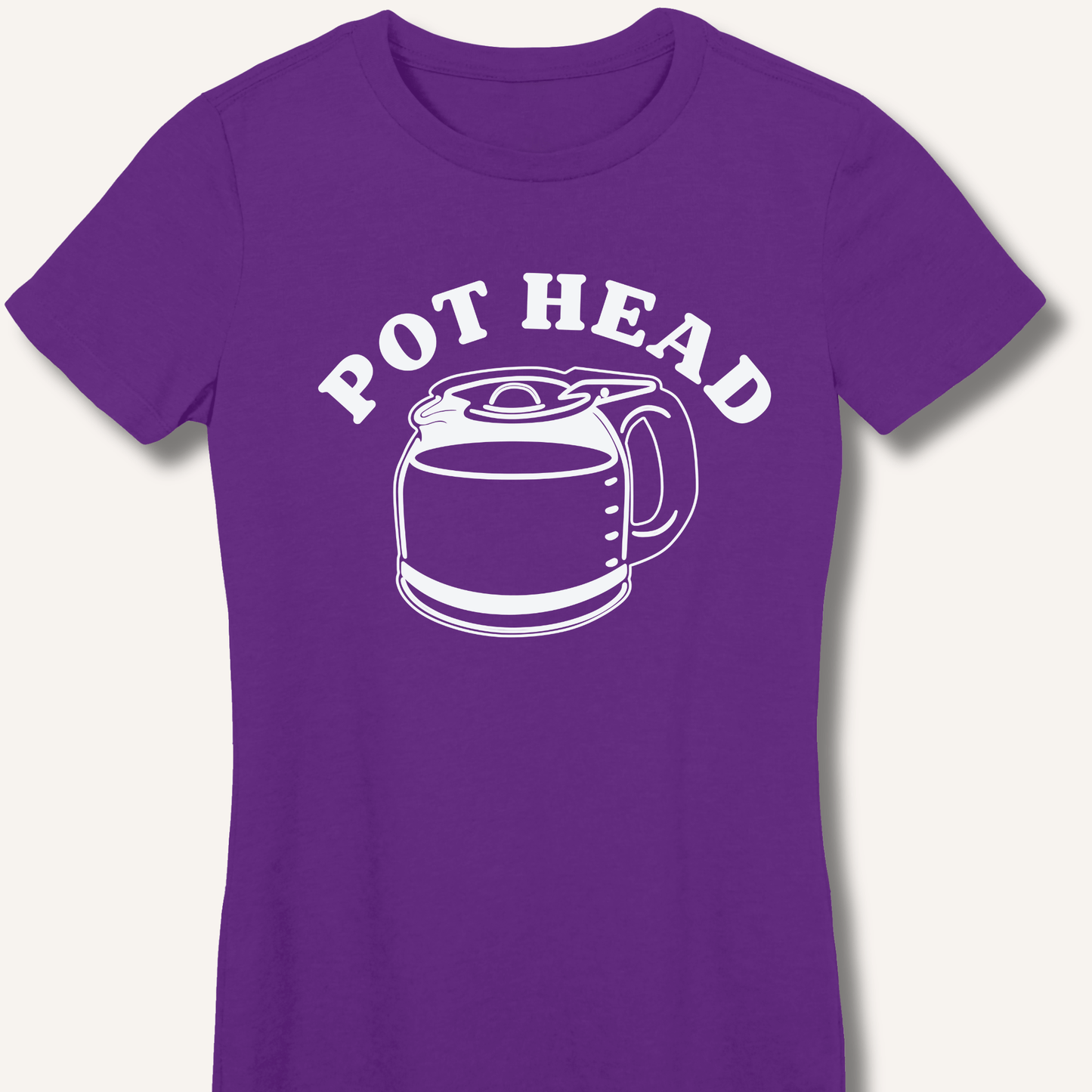 T-Shirt S / Purple Pot Head Fitted T-Shirt
