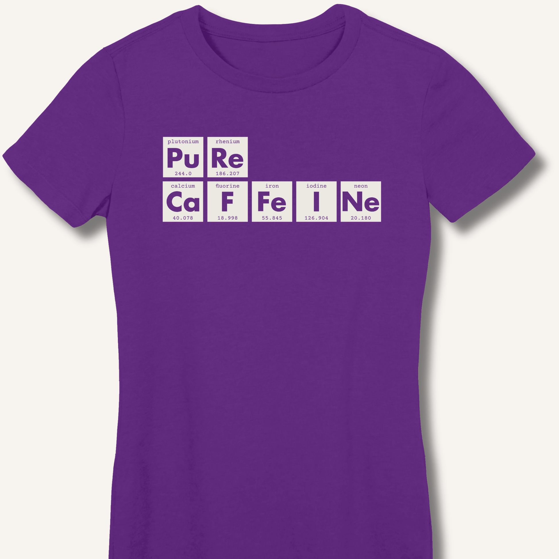 T-Shirt S / Purple Pure Caffeine Fitted T-Shirt