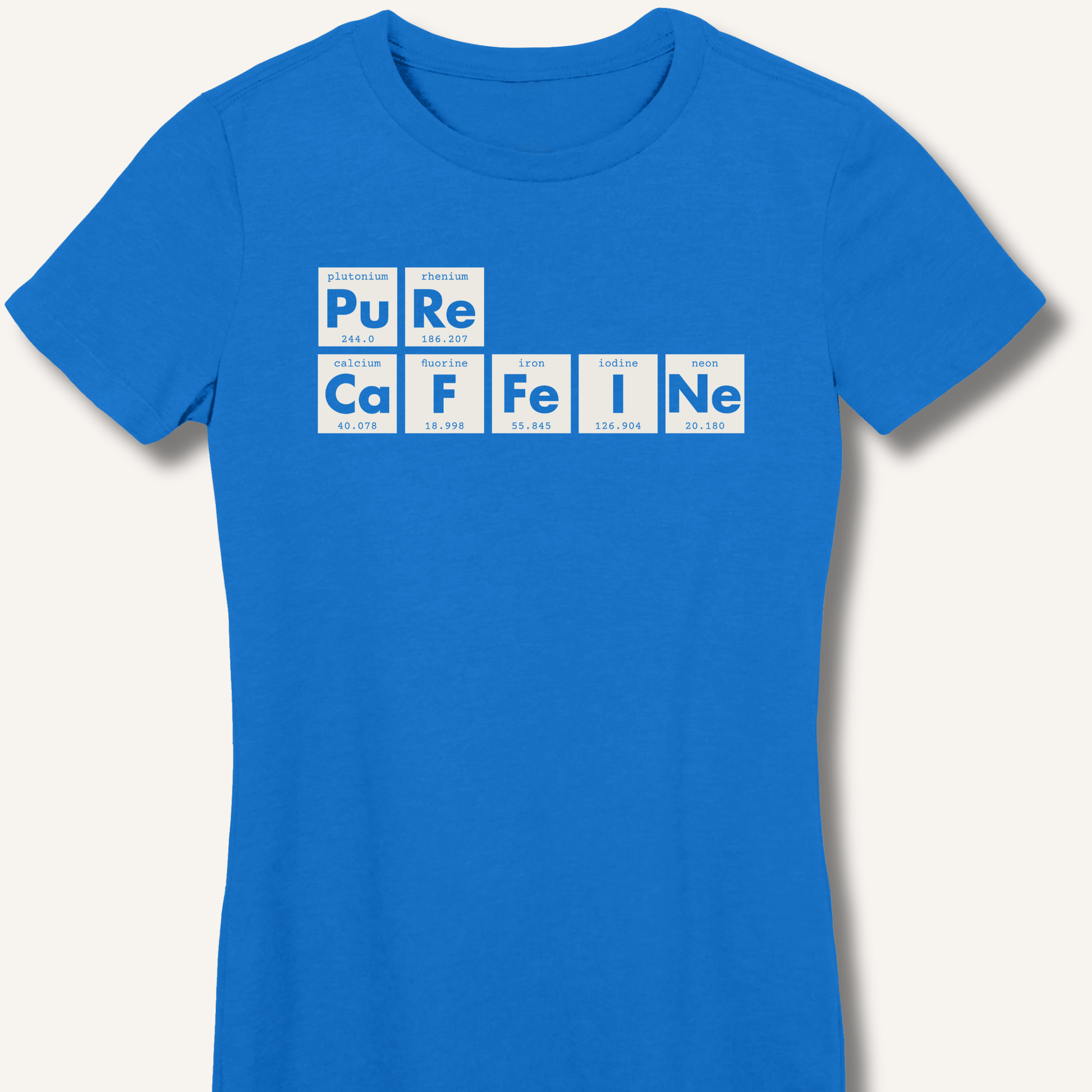 T-Shirt S / Royal Pure Caffeine Fitted T-Shirt