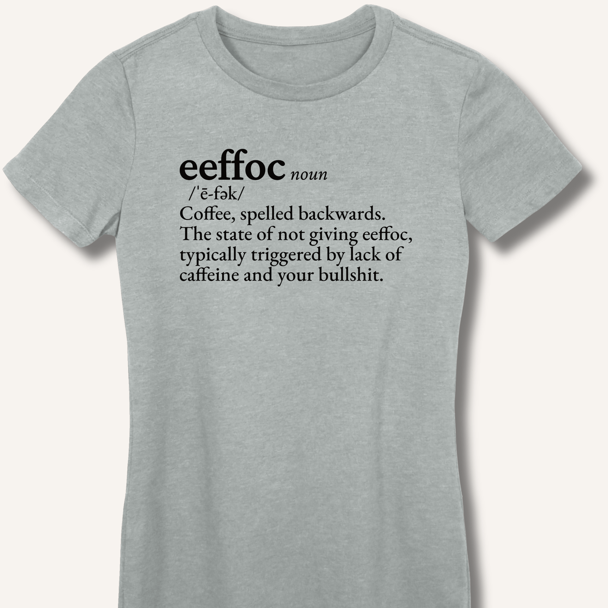 T-Shirt S / Sport Grey Eeffoc Definition Fitted T-Shirt
