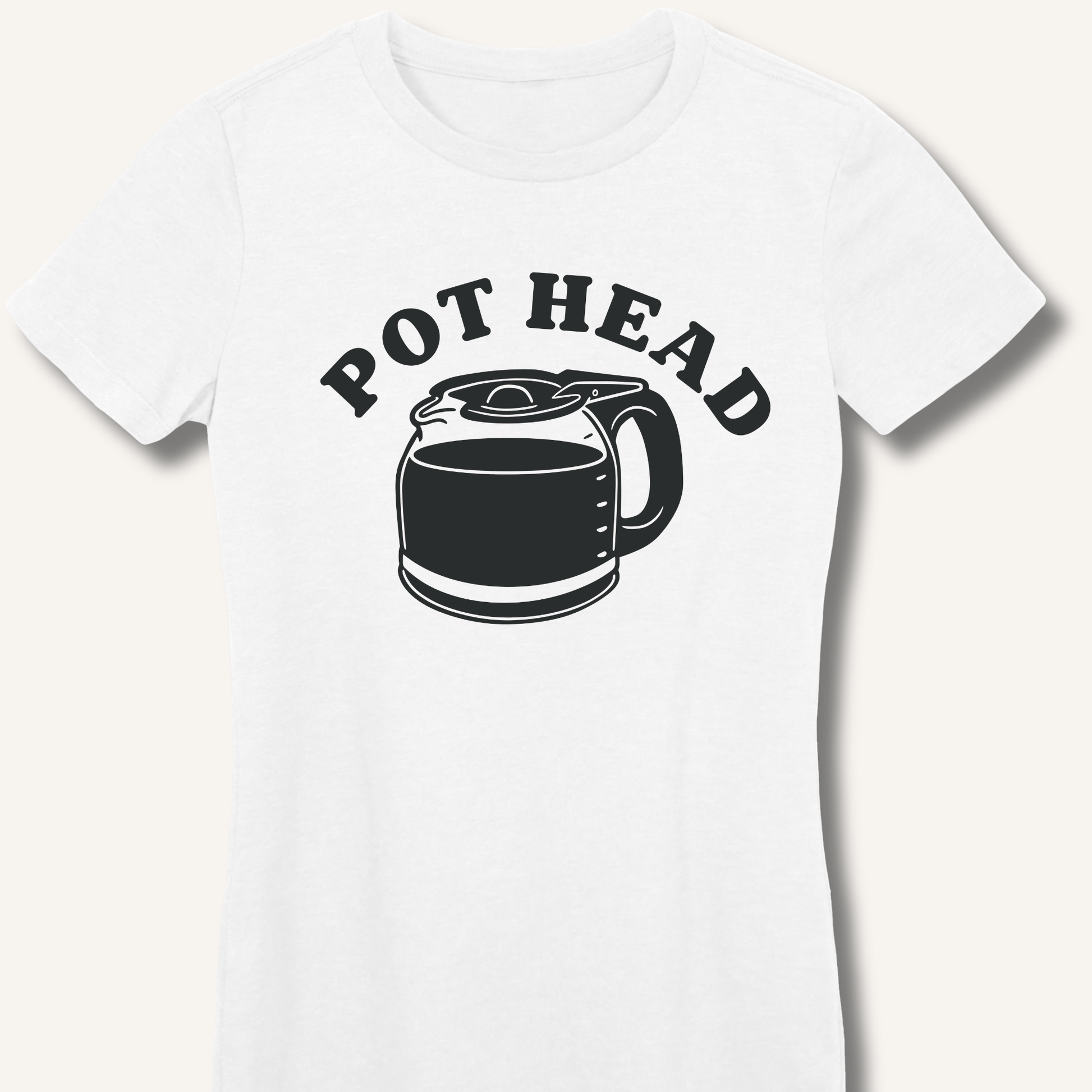 T-Shirt S / White Pot Head Fitted T-Shirt