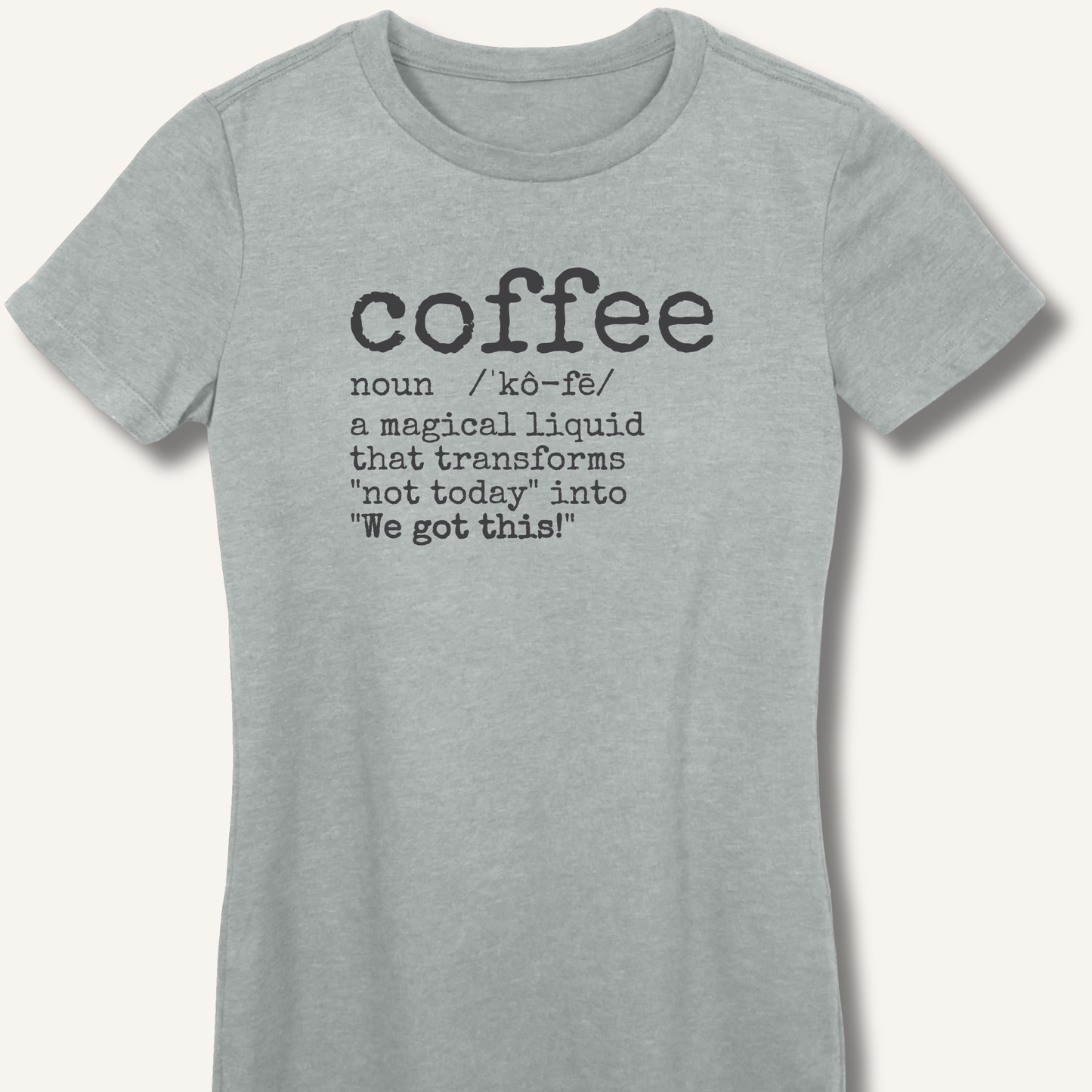T-Shirt Sport Grey / S Coffee Definition Fitted T-Shirt