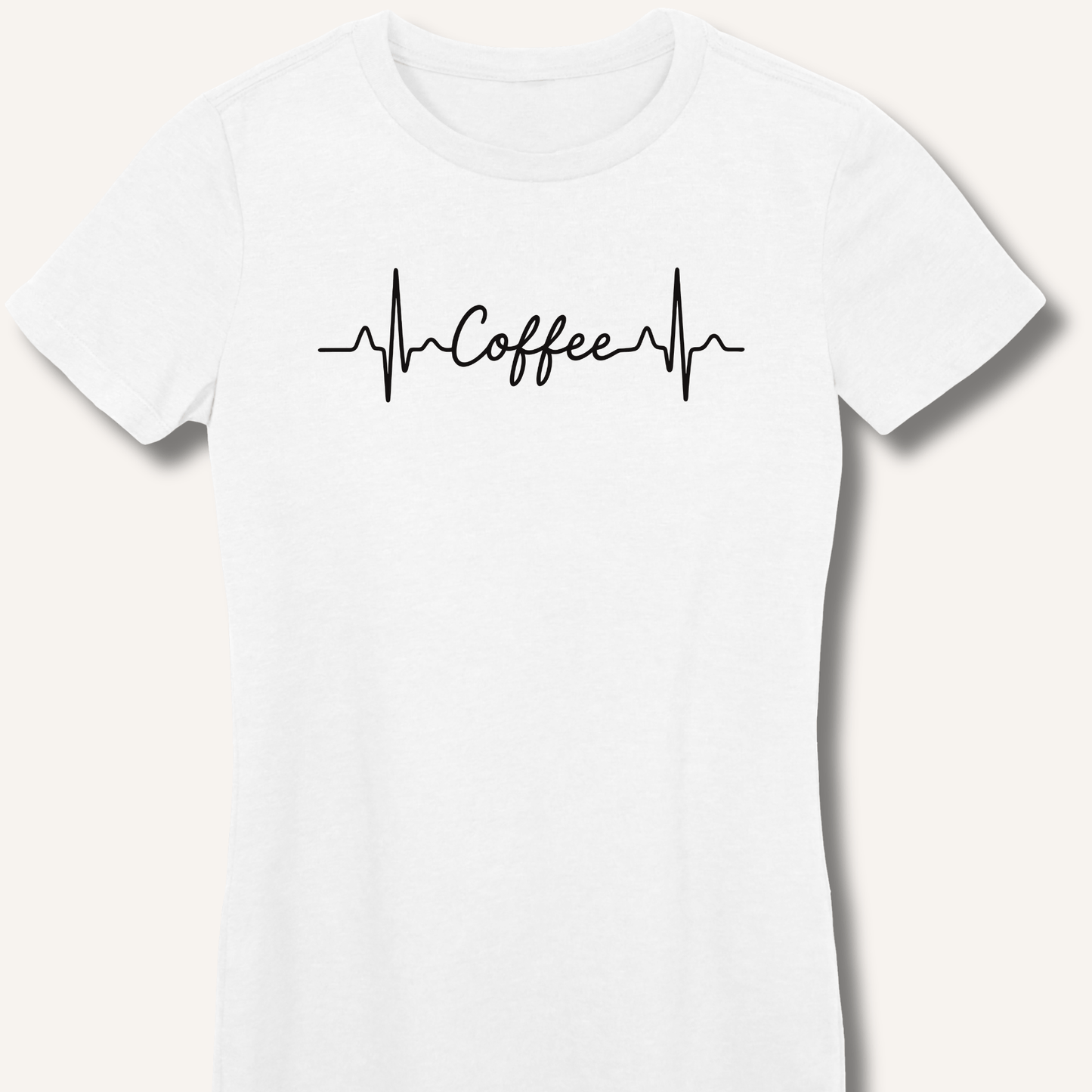 T-Shirt White / S Caffeine Pulse Fitted T-Shirt