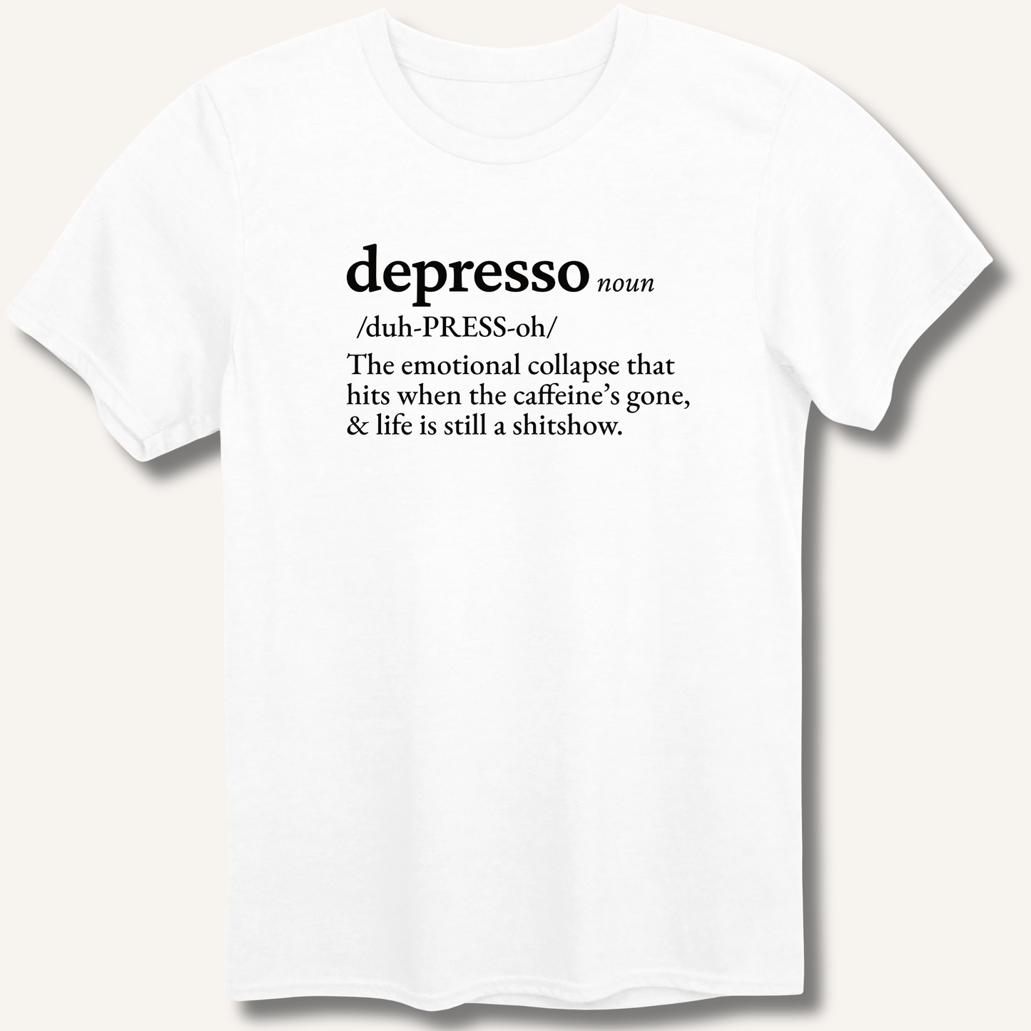 T-Shirt White / XS Depresso Definition T-Shirt