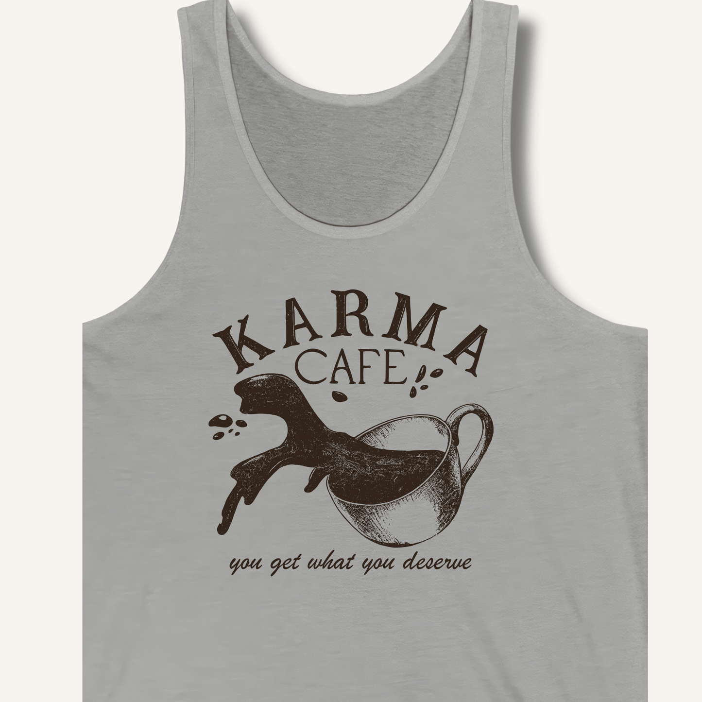 Tank Top Athletic Heather / XS Karma Cafe Tank