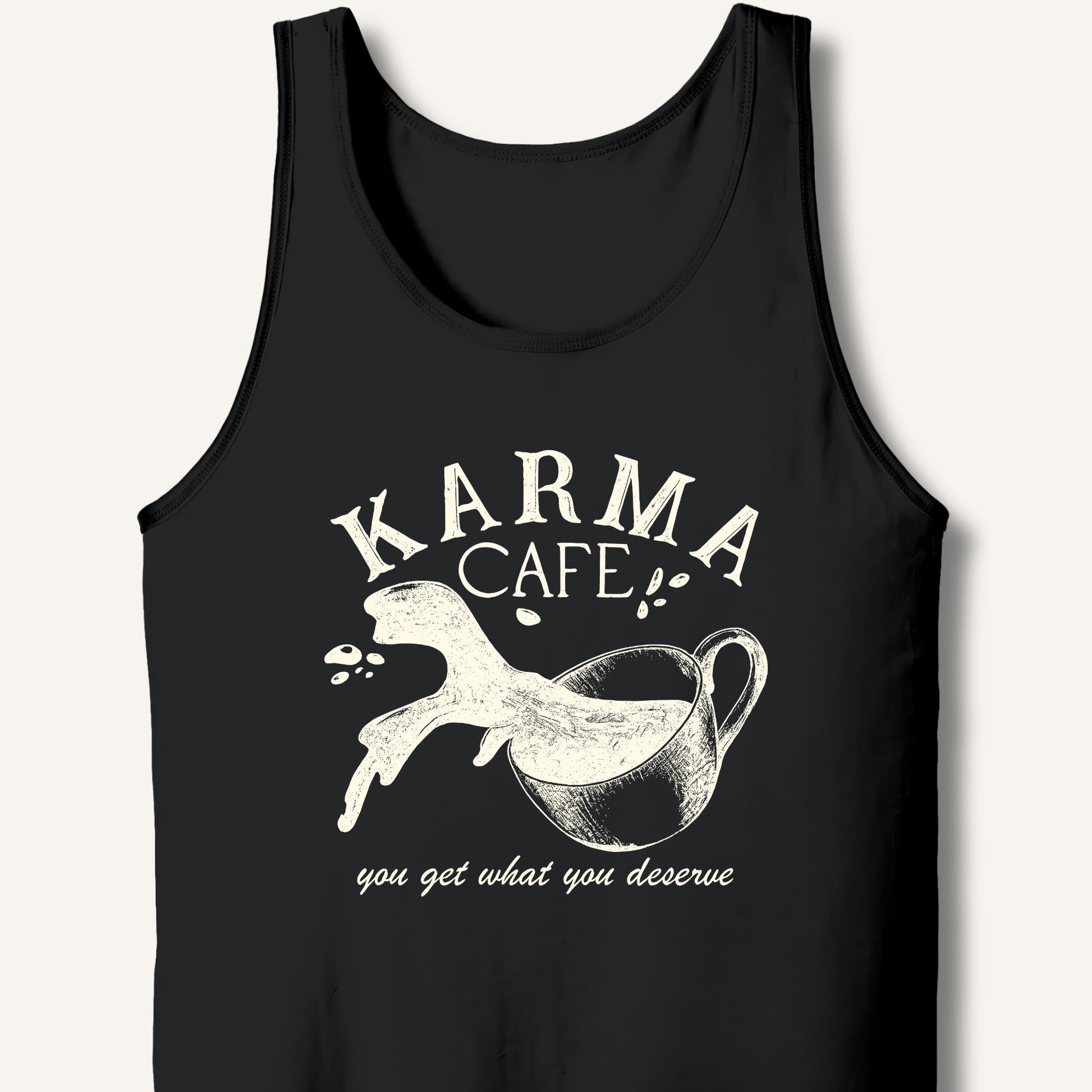 Tank Top Black / XS Karma Cafe Tank