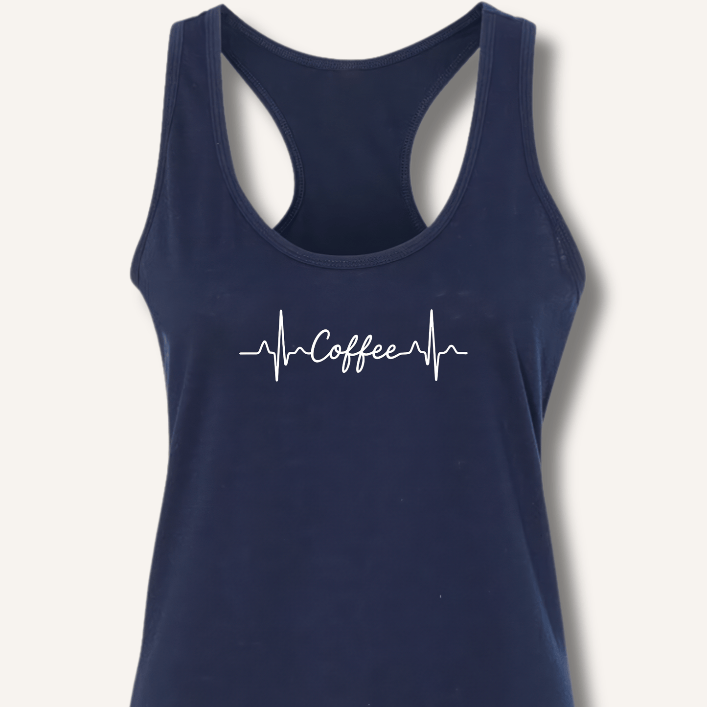 Tank Top Solid Midnight Navy / XS Caffeine Pulse Racerback Tank