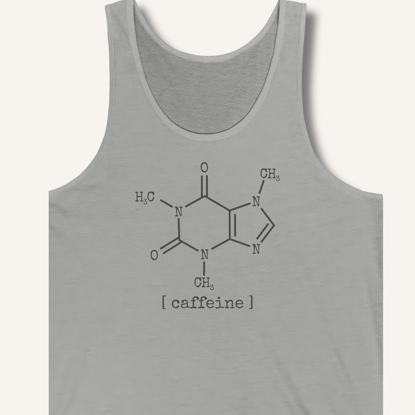 Tank Top XS / Athletic Heather Caffeine Molecule Tank