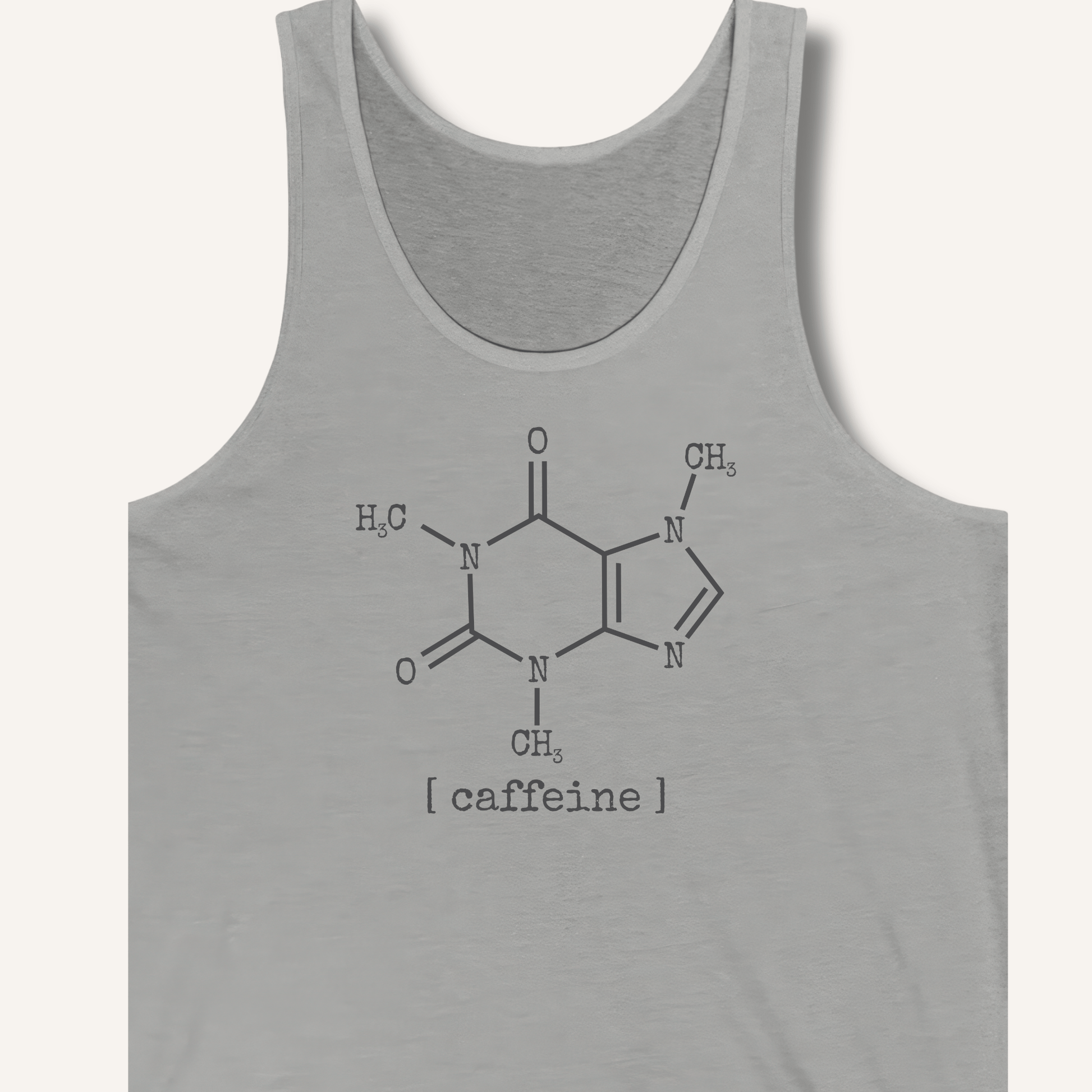 Tank Top XS / Athletic Heather Caffeine Molecule Tank