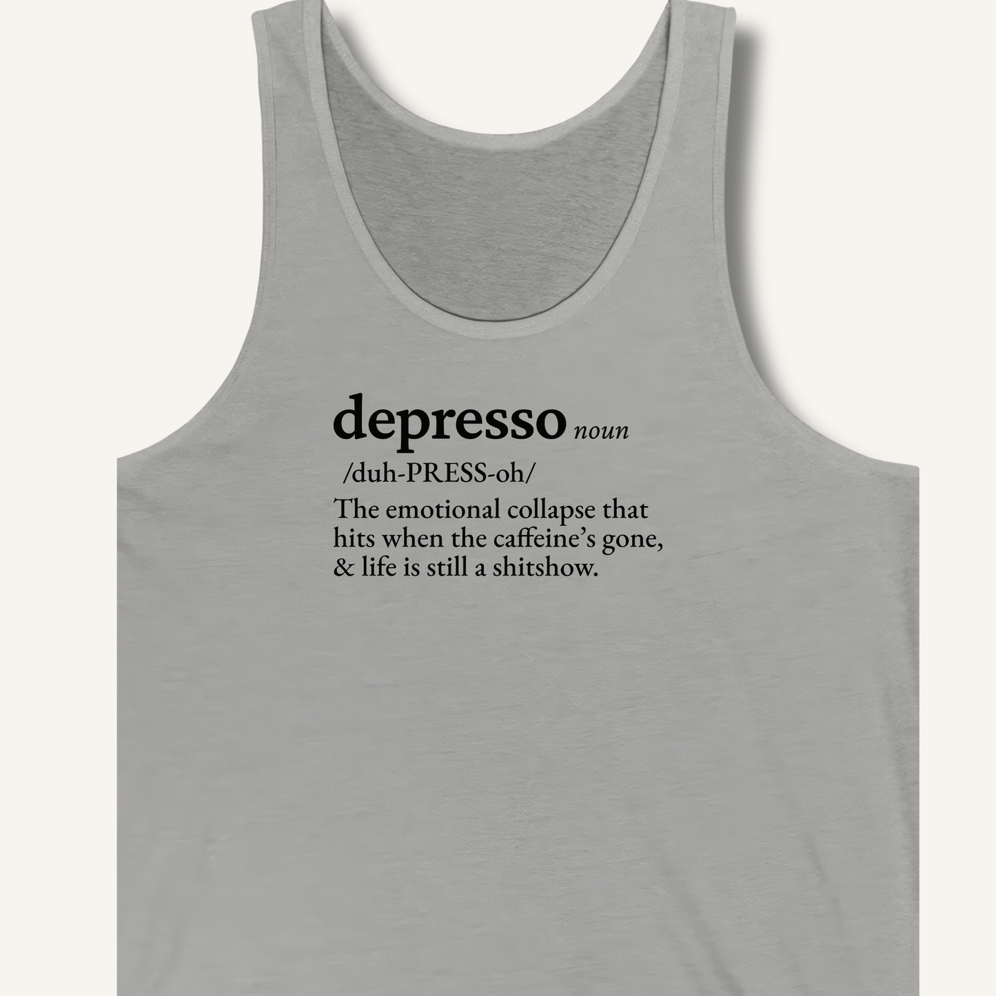Tank Top XS / Athletic Heather Depresso Definition Tank