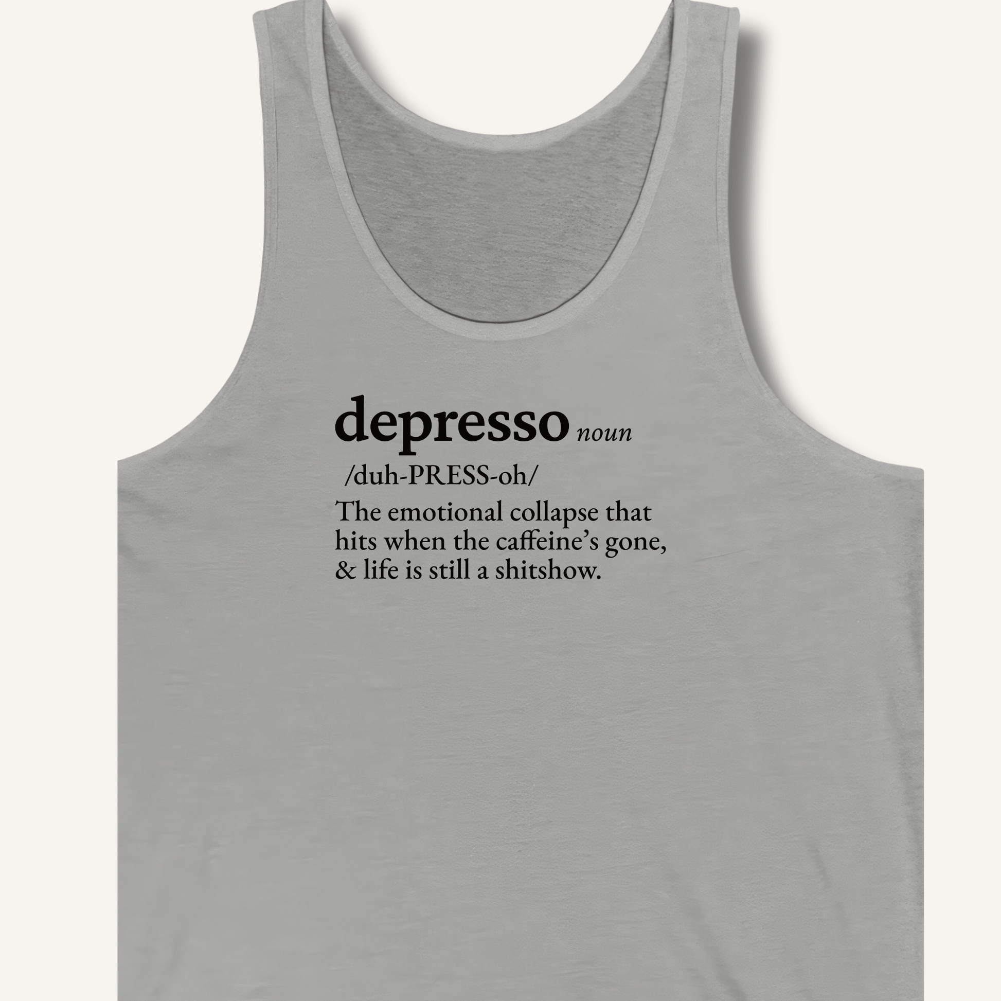 Tank Top XS / Athletic Heather Depresso Definition Tank