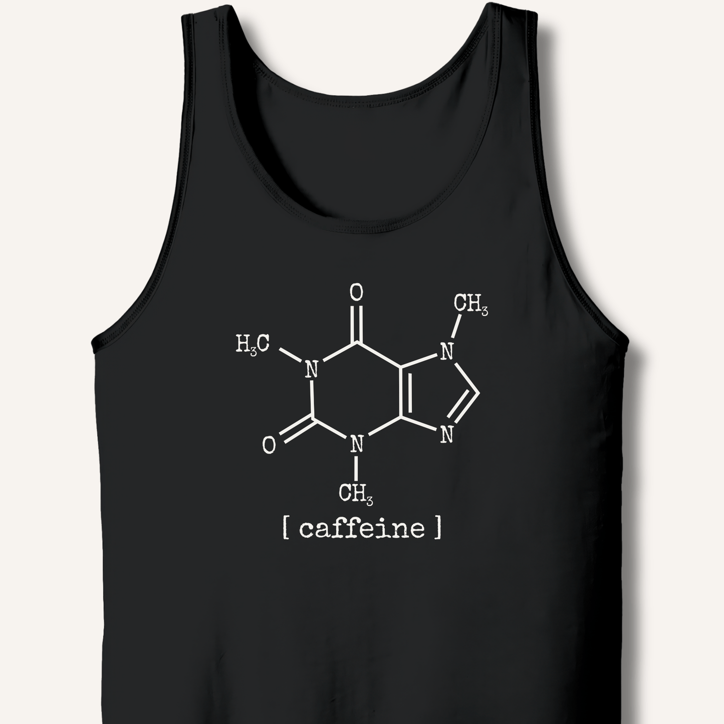 Tank Top XS / Black Caffeine Molecule Tank
