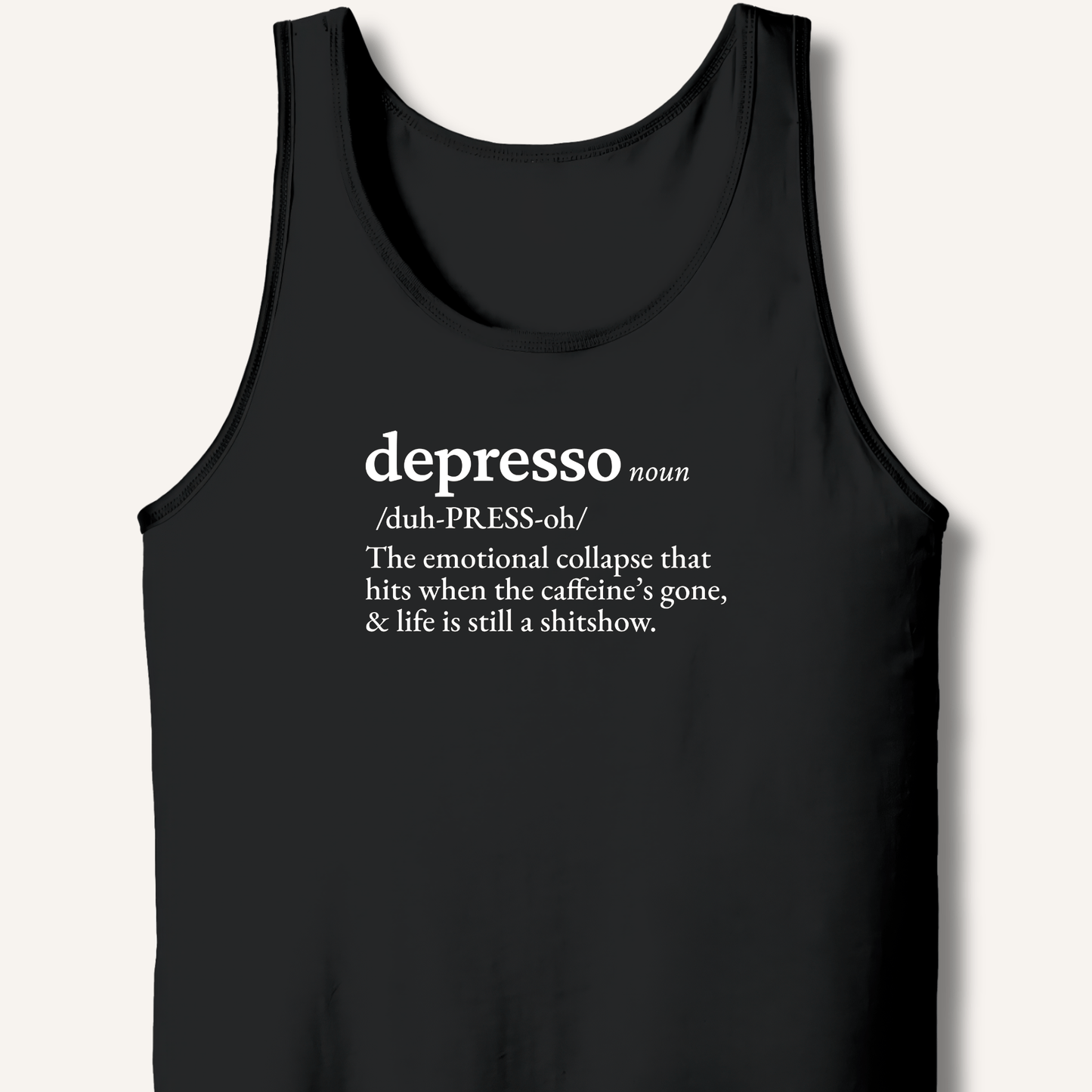 Tank Top XS / Black Depresso Definition Tank