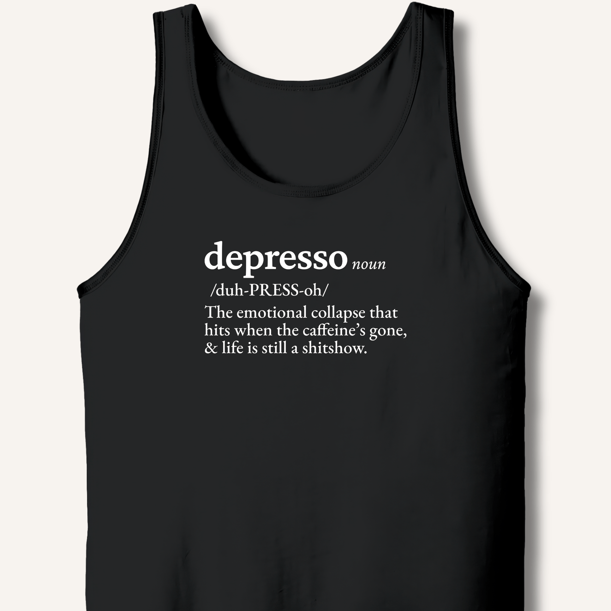 Tank Top XS / Black Depresso Definition Tank