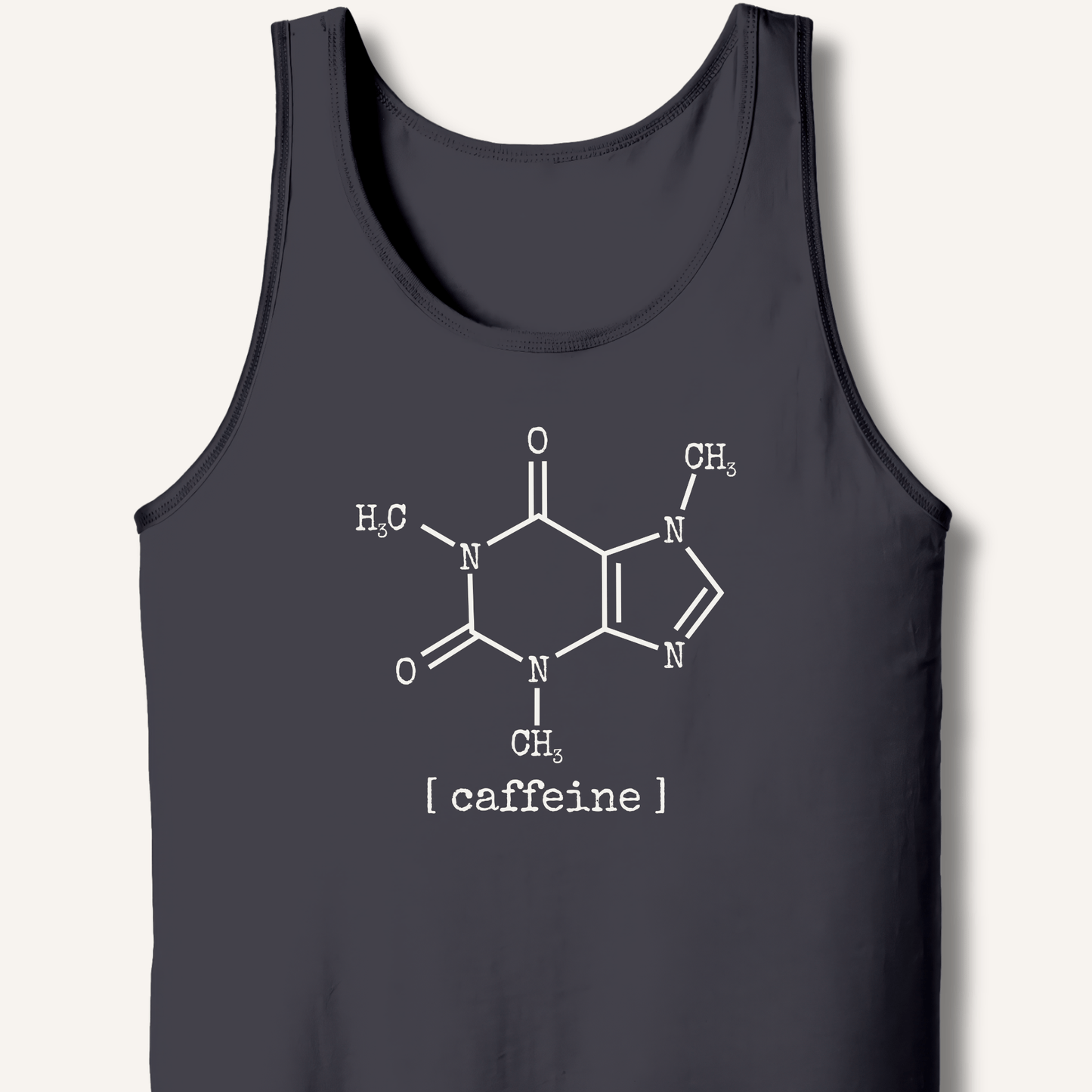Tank Top XS / Dark Grey Caffeine Molecule Tank