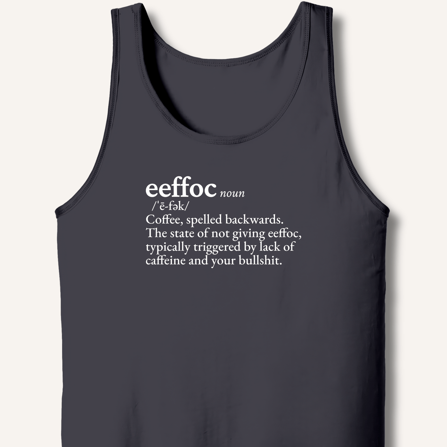 Tank Top XS / Dark Grey Eeffoc Definition Tank