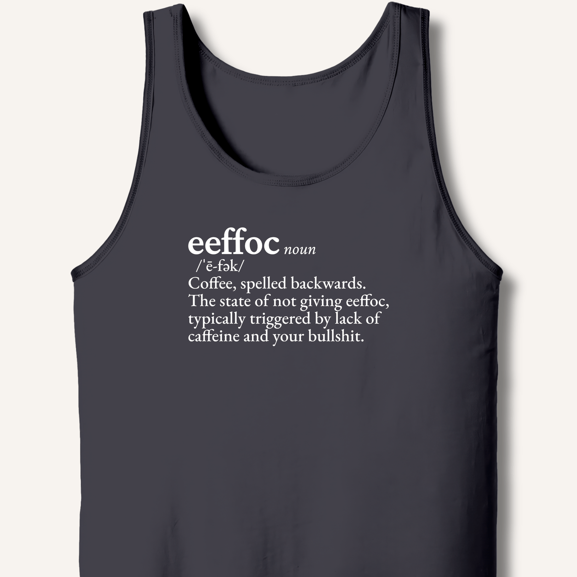 Tank Top XS / Dark Grey Eeffoc Definition Tank