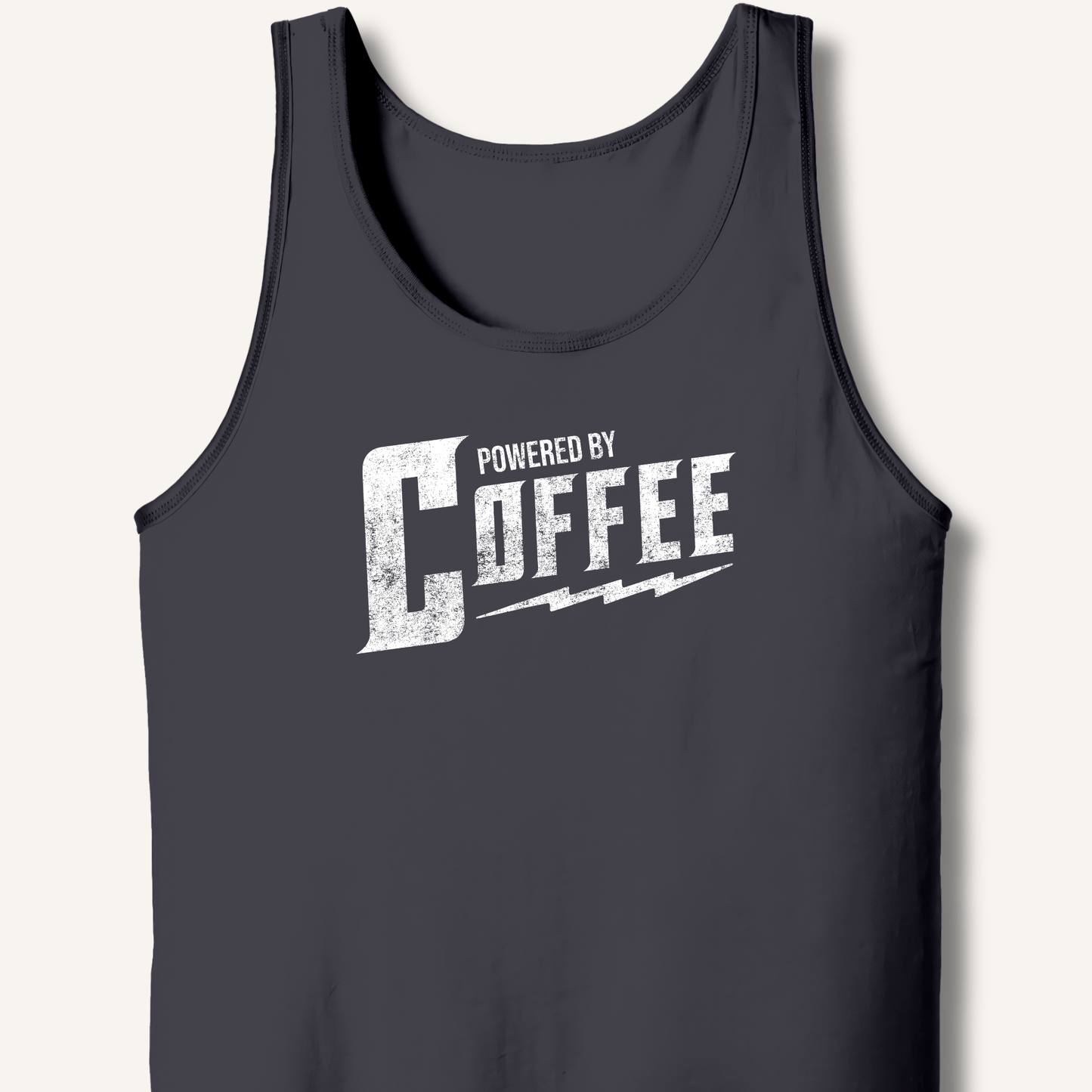 Tank Top XS / Dark Grey Powered By Coffee Tank