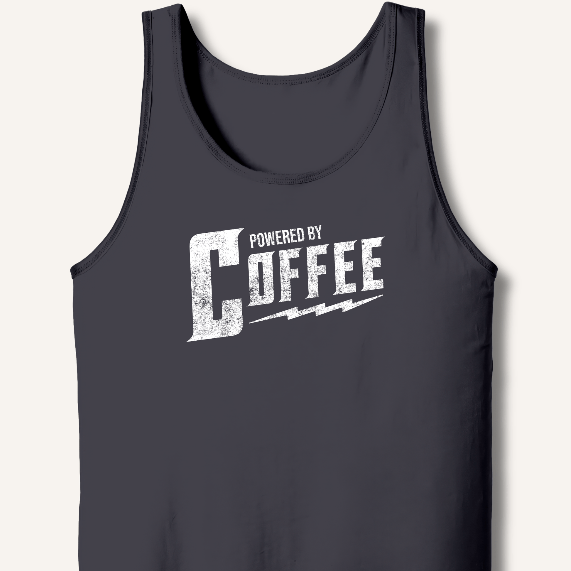 Tank Top XS / Dark Grey Powered By Coffee Tank