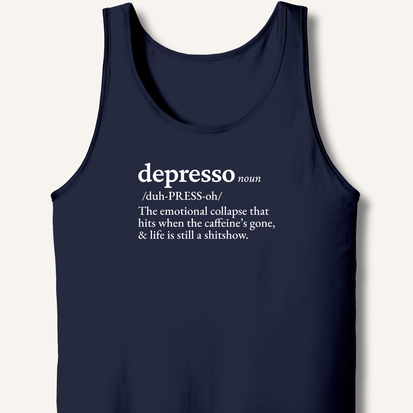 Tank Top XS / Navy Depresso Definition Tank