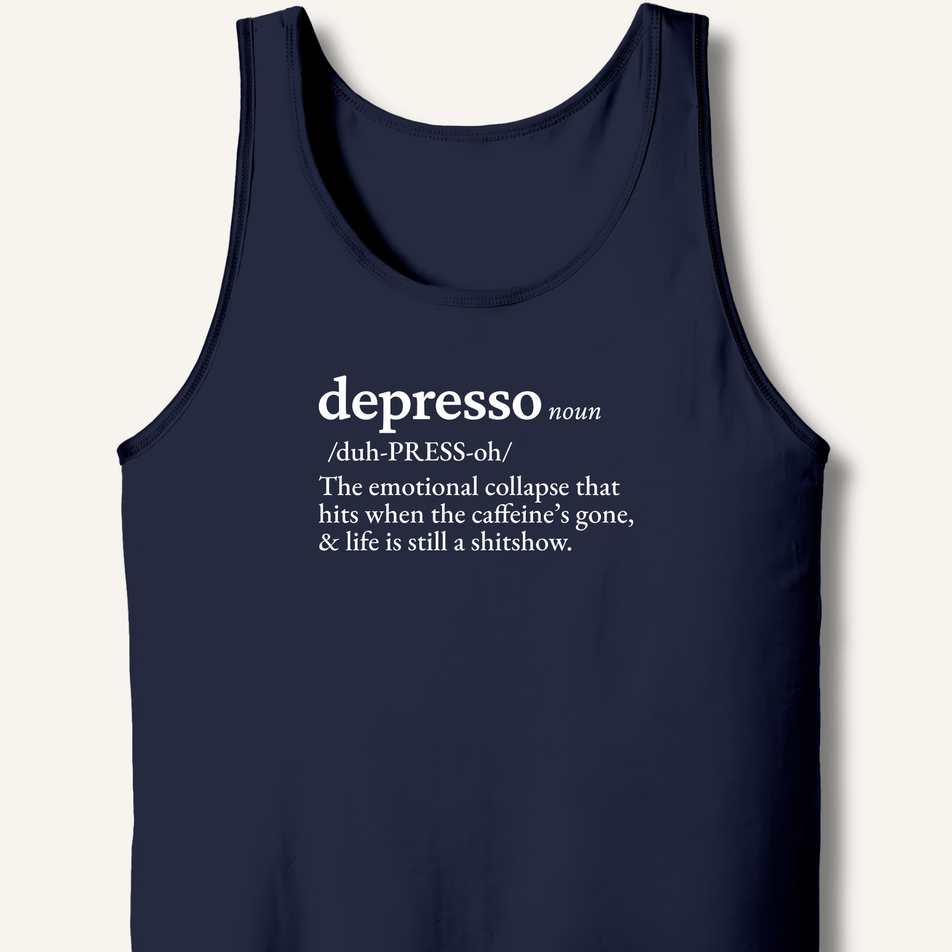 Tank Top XS / Navy Depresso Definition Tank