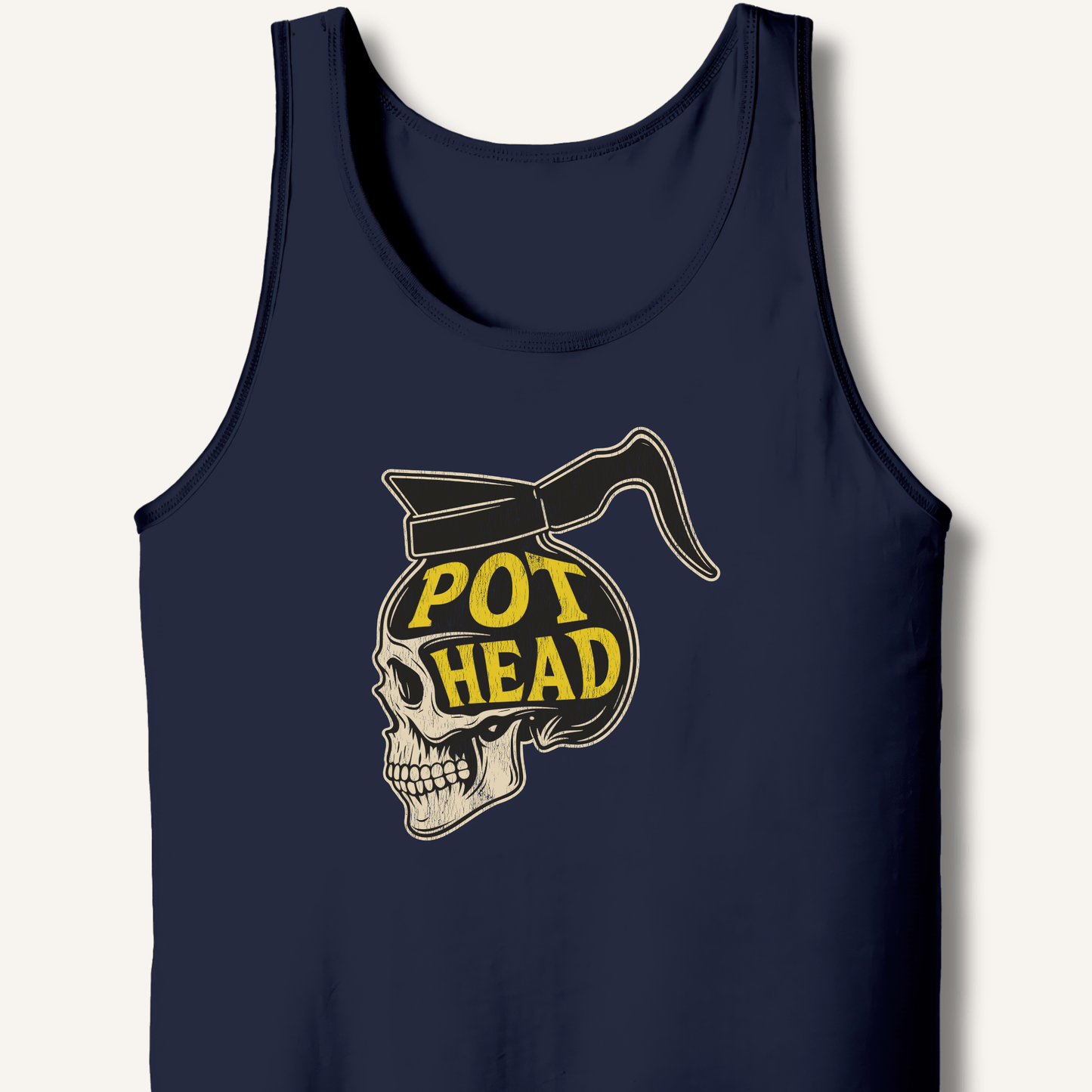 Tank Top XS / Navy Pot Head Tank