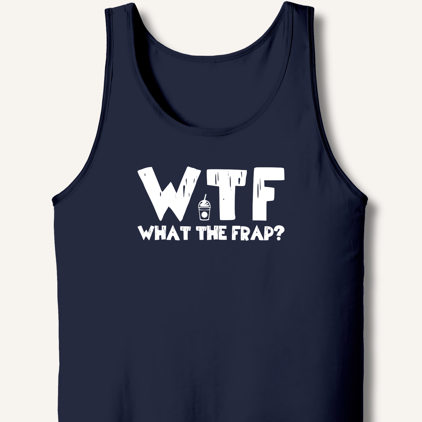 Tank Top XS / Navy WTF What The Frap? Tank