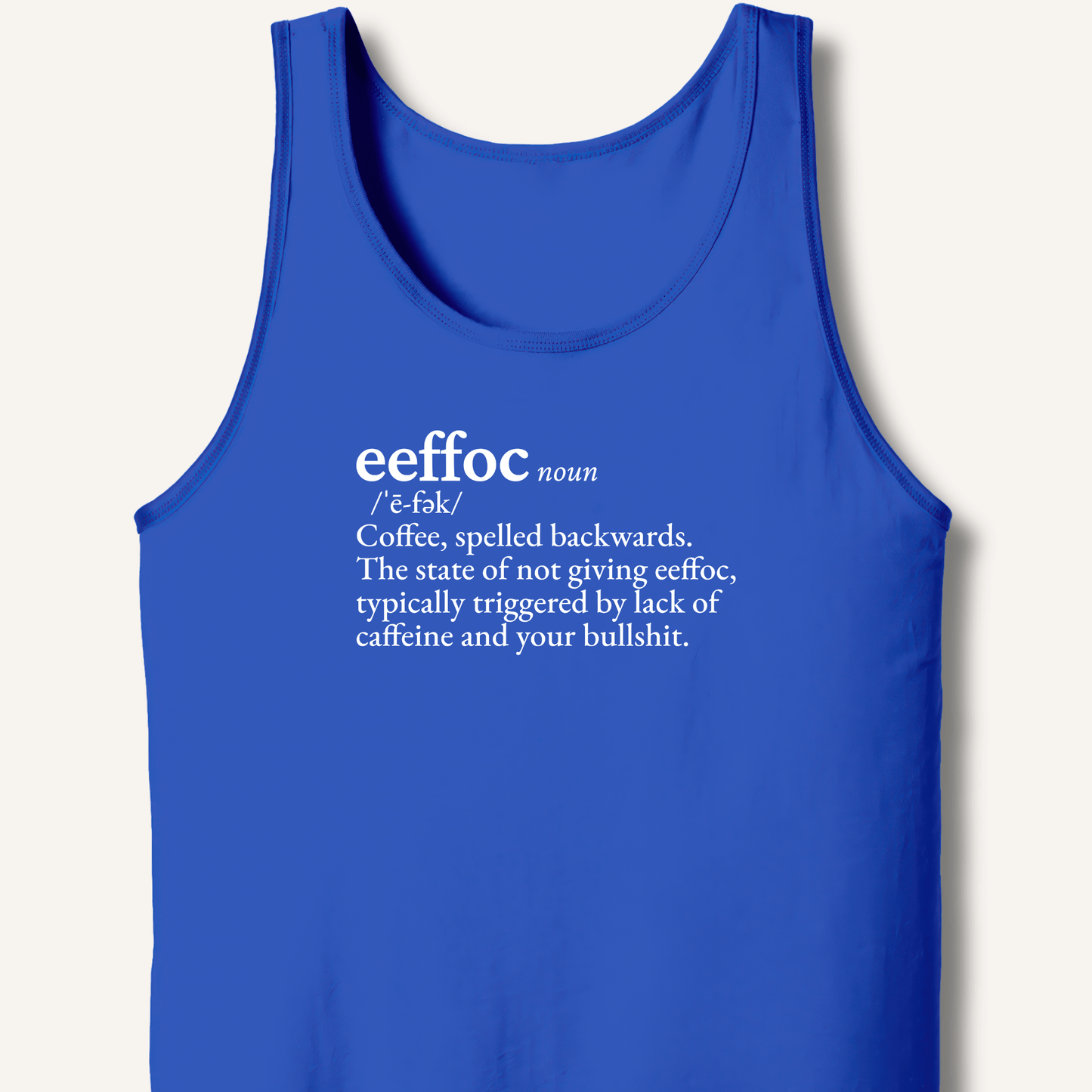 Tank Top XS / True Royal Eeffoc Definition Tank
