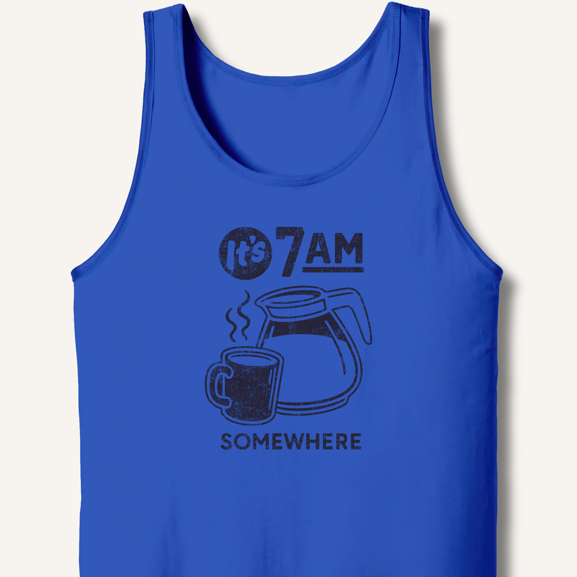 Tank Top XS / True Royal It's 7AM Somewhere Tank
