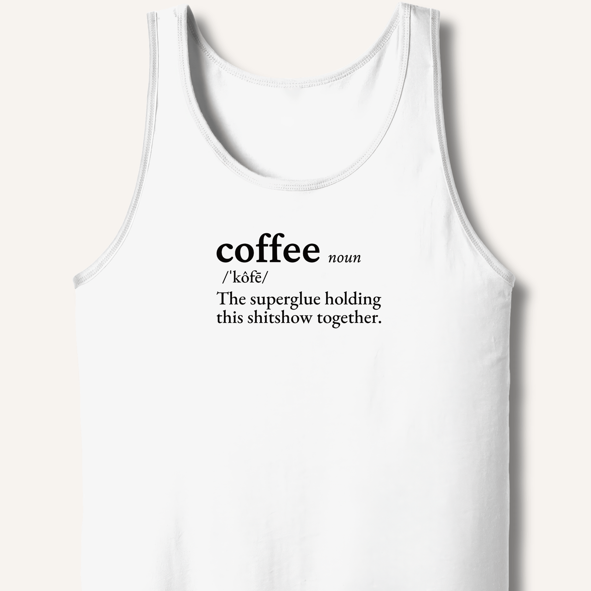 Tank Top XS / White Coffee Definition Tank