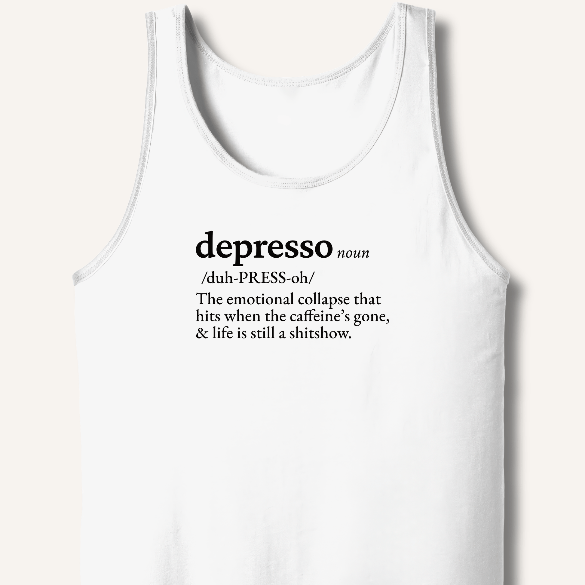 Tank Top XS / White Depresso Definition Tank