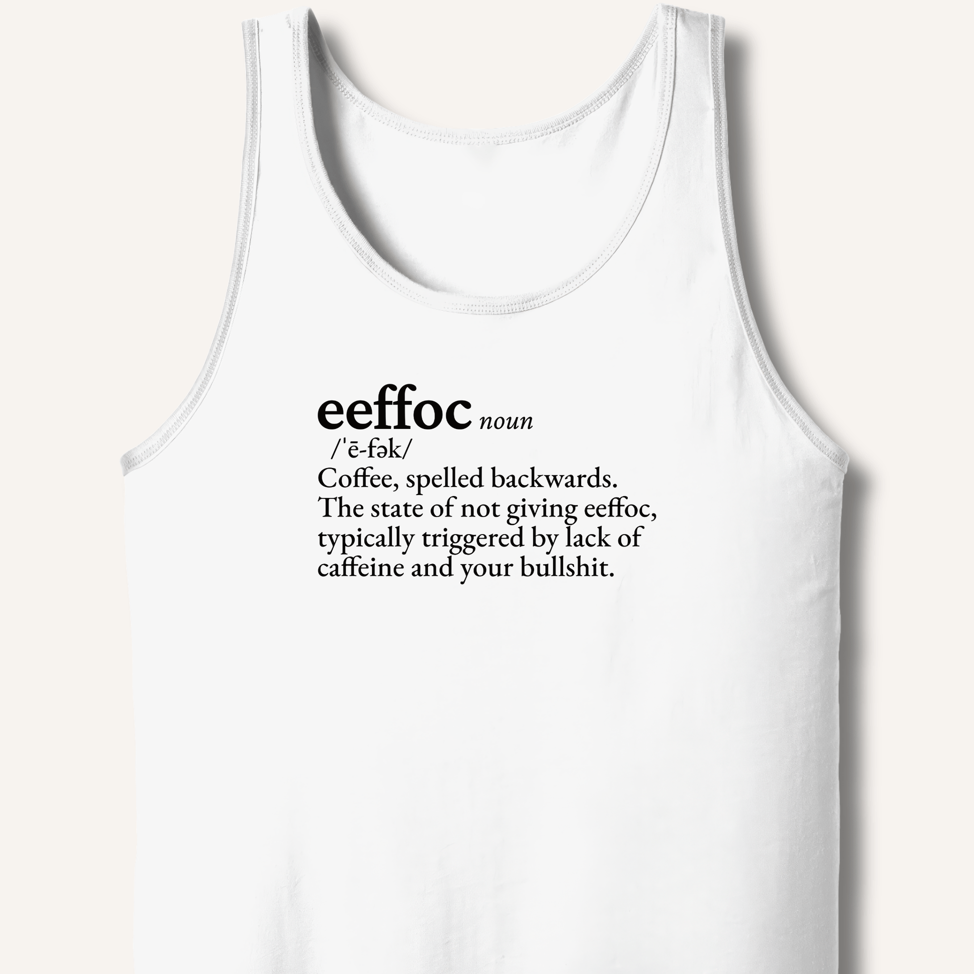 Tank Top XS / White Eeffoc Definition Tank