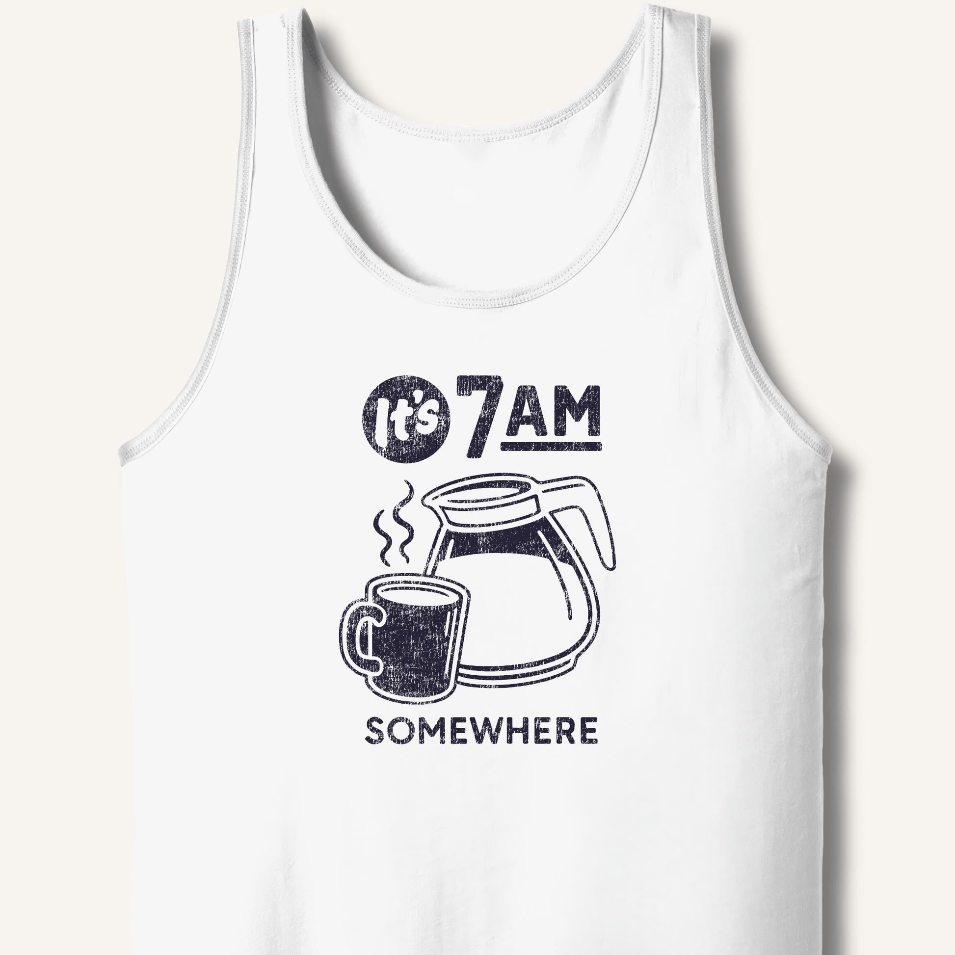 Tank Top XS / White It's 7AM Somewhere Tank