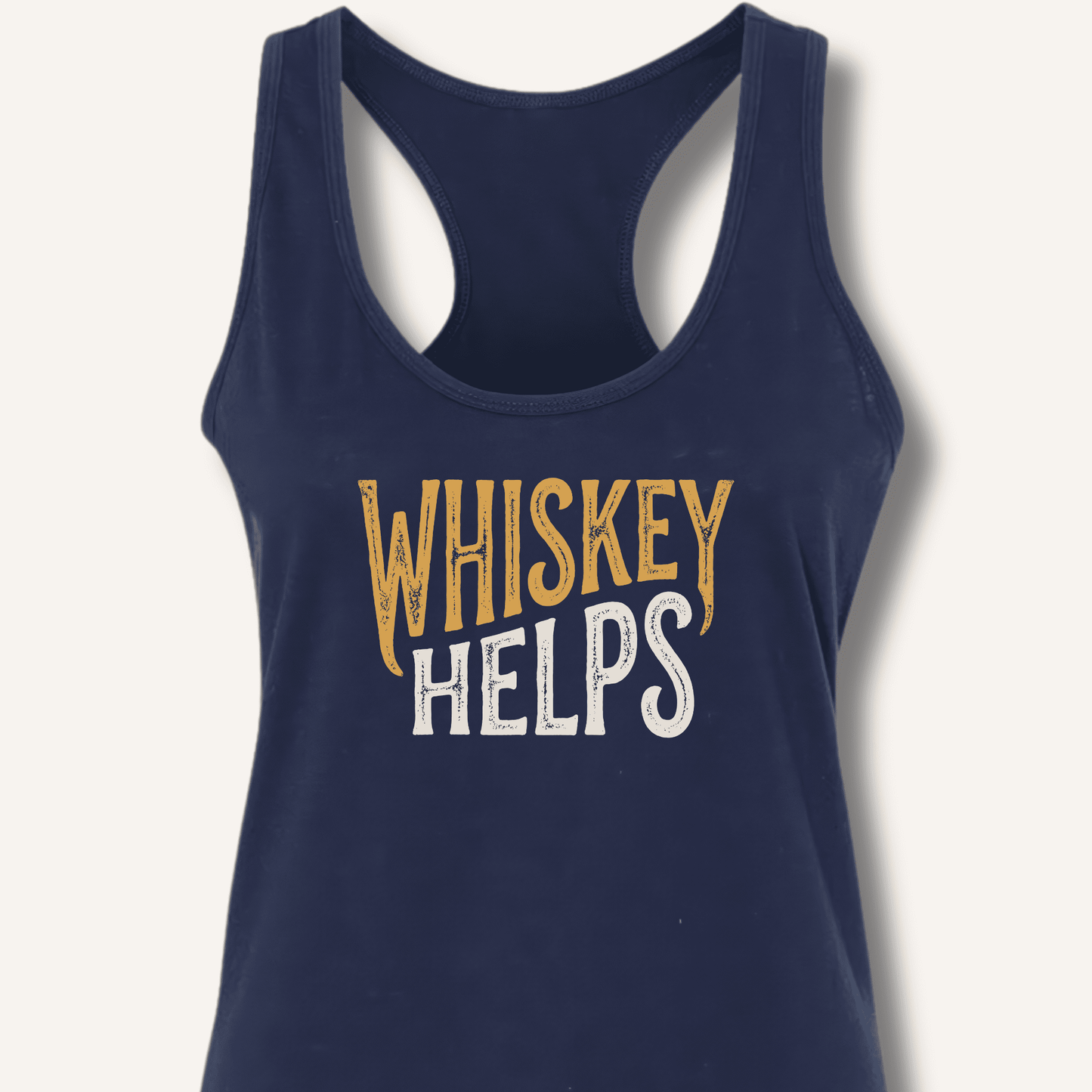 Whiskey Helps Racerback Tank - Sip & Shirt