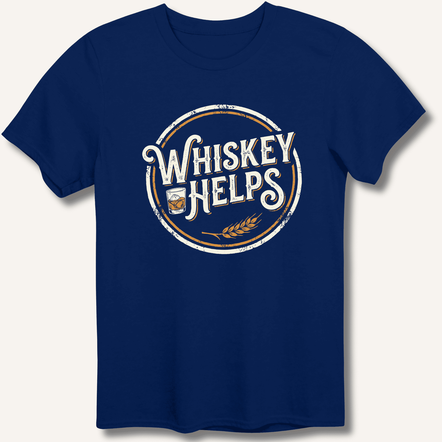 Whiskey Helps T-Shirt - Sip & Shirt