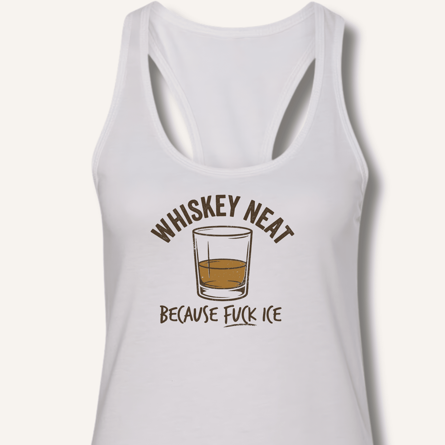 Whiskey Neat Racerback Tank - Sip & Shirt