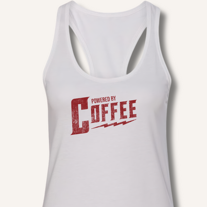 Powered By Coffee Racerback Tank