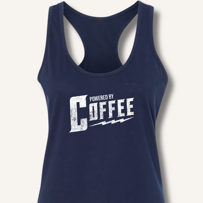 Powered By Coffee Racerback Tank