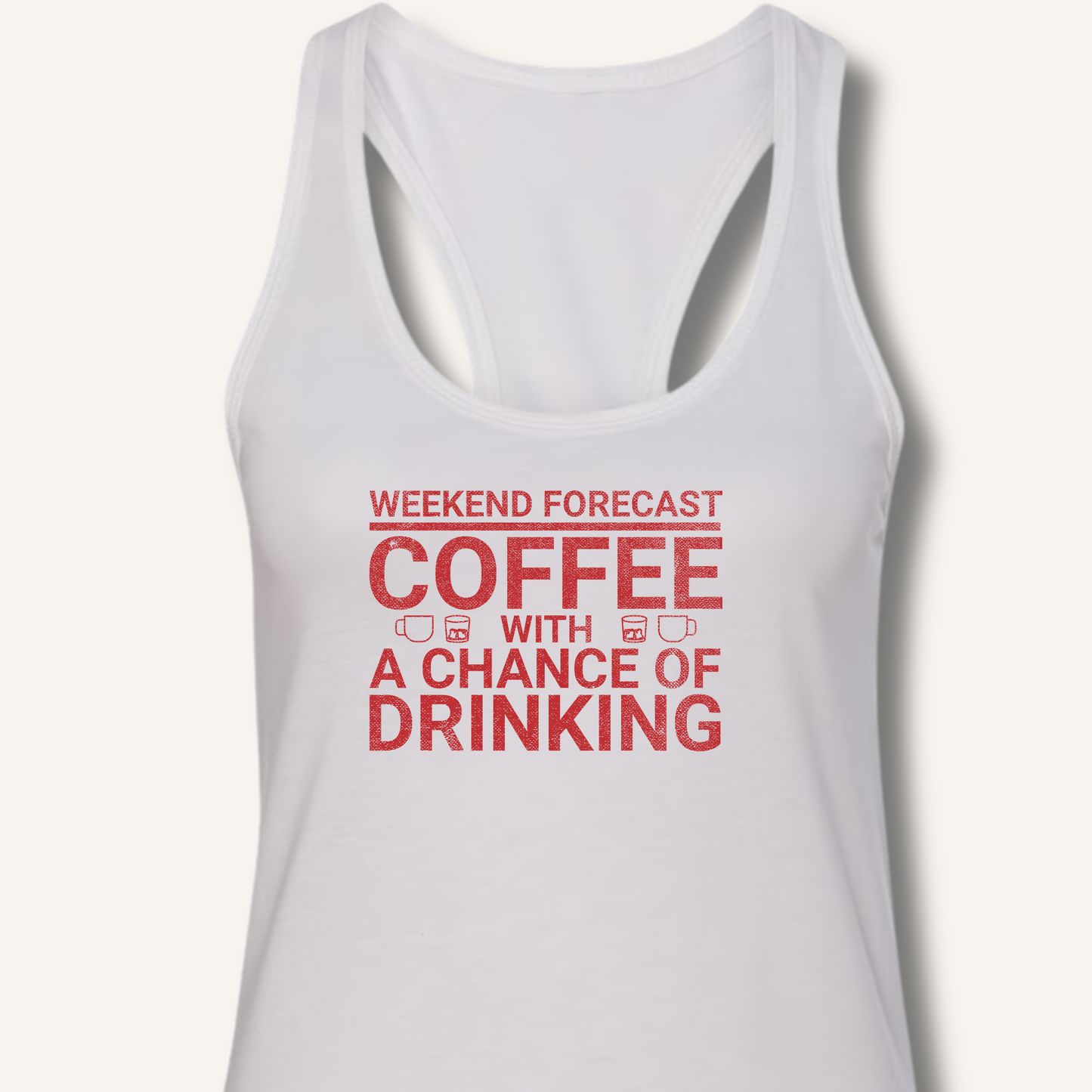 Weekend Forecast Racerback Tank
