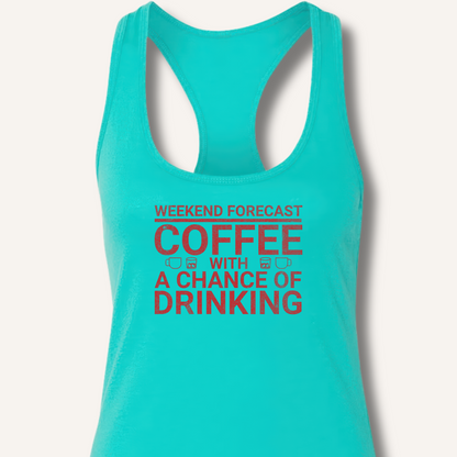 Weekend Forecast Racerback Tank