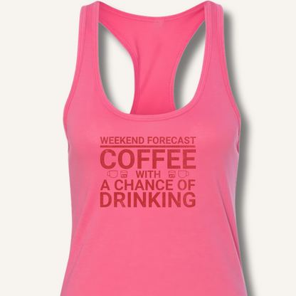 Weekend Forecast Racerback Tank