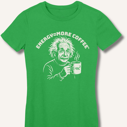 Energy = More Coffee² Fitted T-Shirt