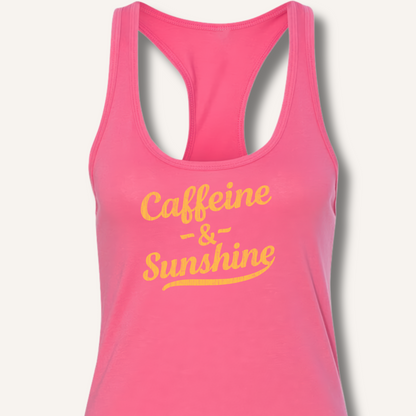 Caffeine & Sunshine Racerback Tank