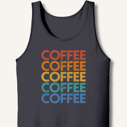 Coffee Vintage Rainbow Tank