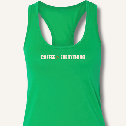 Coffee > Everything Racerback Tank